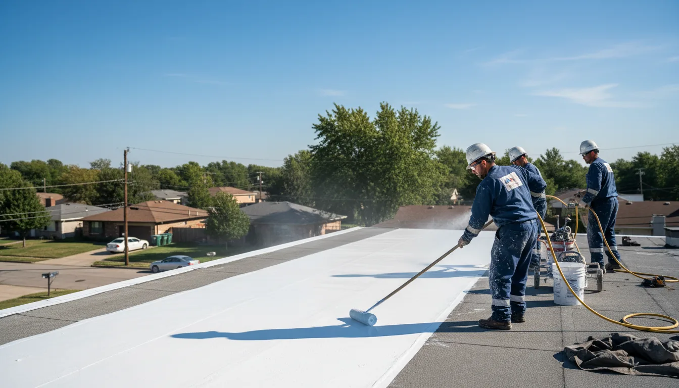 Commercial roof coating in Crosby, TX near me